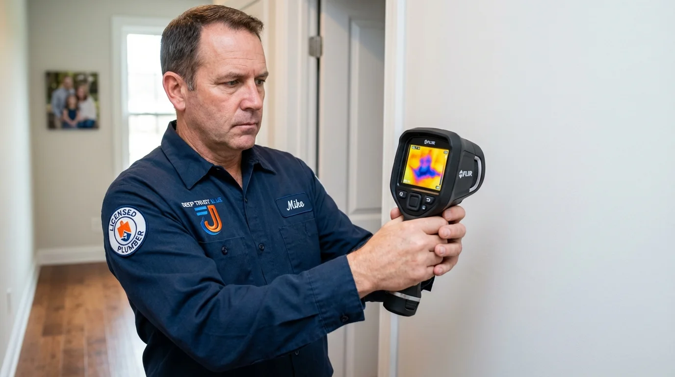 Thermal imaging leak detection by Johns Plumbing LLC in Eau Claire